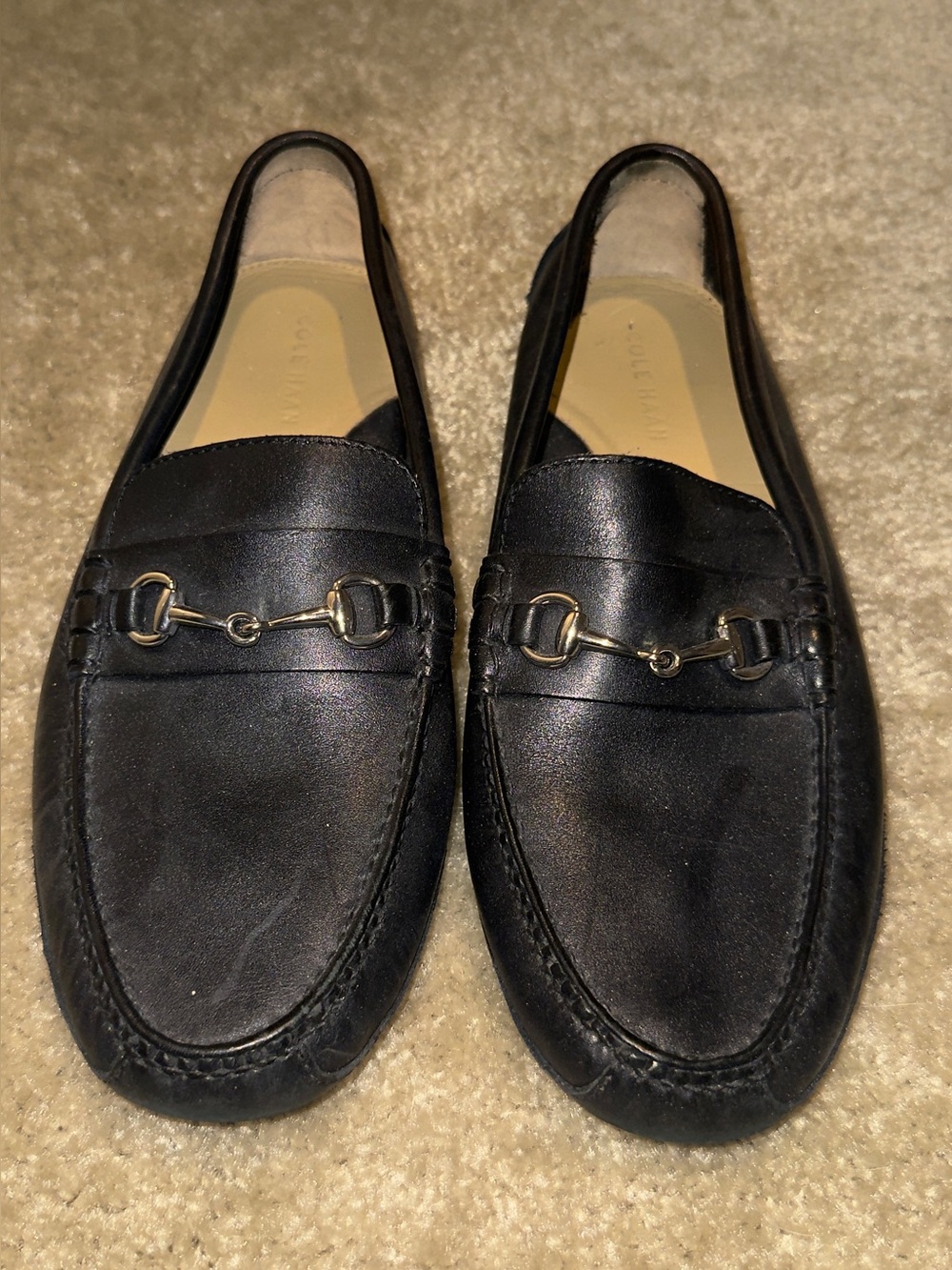 Cole Haan Men's Black Leather Loafers